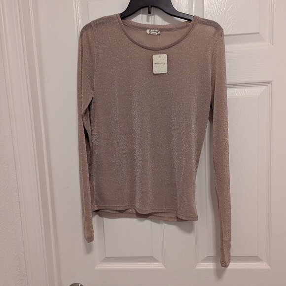 Free People Sheer Long Sleeve Shirt - Picture 1 of 5